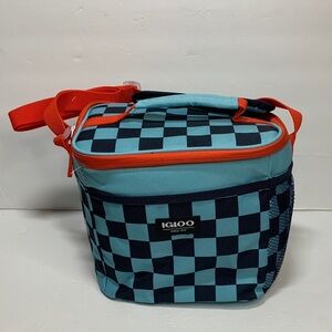 Igloo 9 Can Insulation Square Bag Retro Checkered New